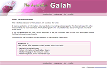 Tablet Screenshot of galah.galahs.com.au